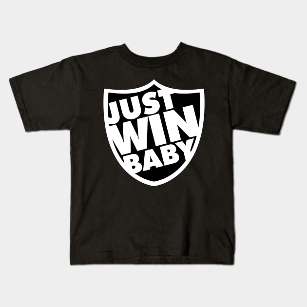 Just Win Baby Shield Kids T-Shirt by MAG